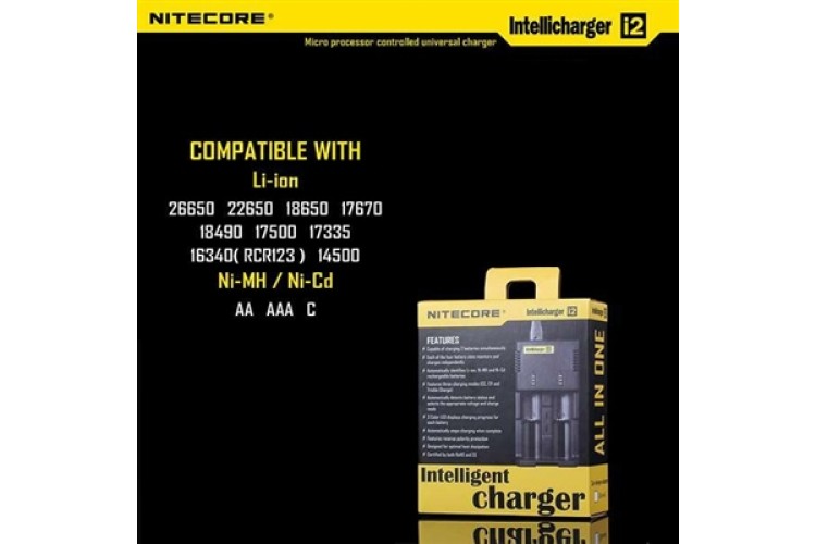 Nitecore Intellicharger i2 V.2 - i4 V.2