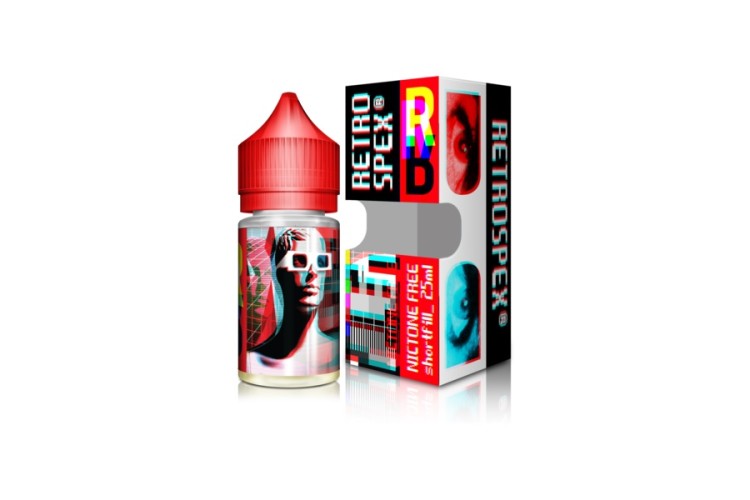 Retro Spex - Right (Red) 25ml Short Fill (Including 10ml Nicotine Shot)